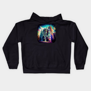 Westminster Abbey v1 (no text) Kids Hoodie